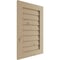 Ekena Millwork Timberthane Knotty Pine Vertical Faux Wood Non-Functional Gable Vent, Primed Tan, 34"W x 21"H GVURVE34X21DKPPR - alternate 2